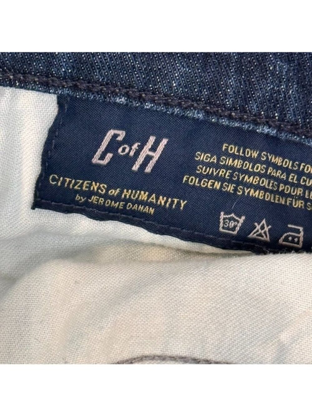 Citizens Of Humanity Womens Dani Cropped Straight Leg Jeans Size 29 Denim Blue - Picture 15 of 16